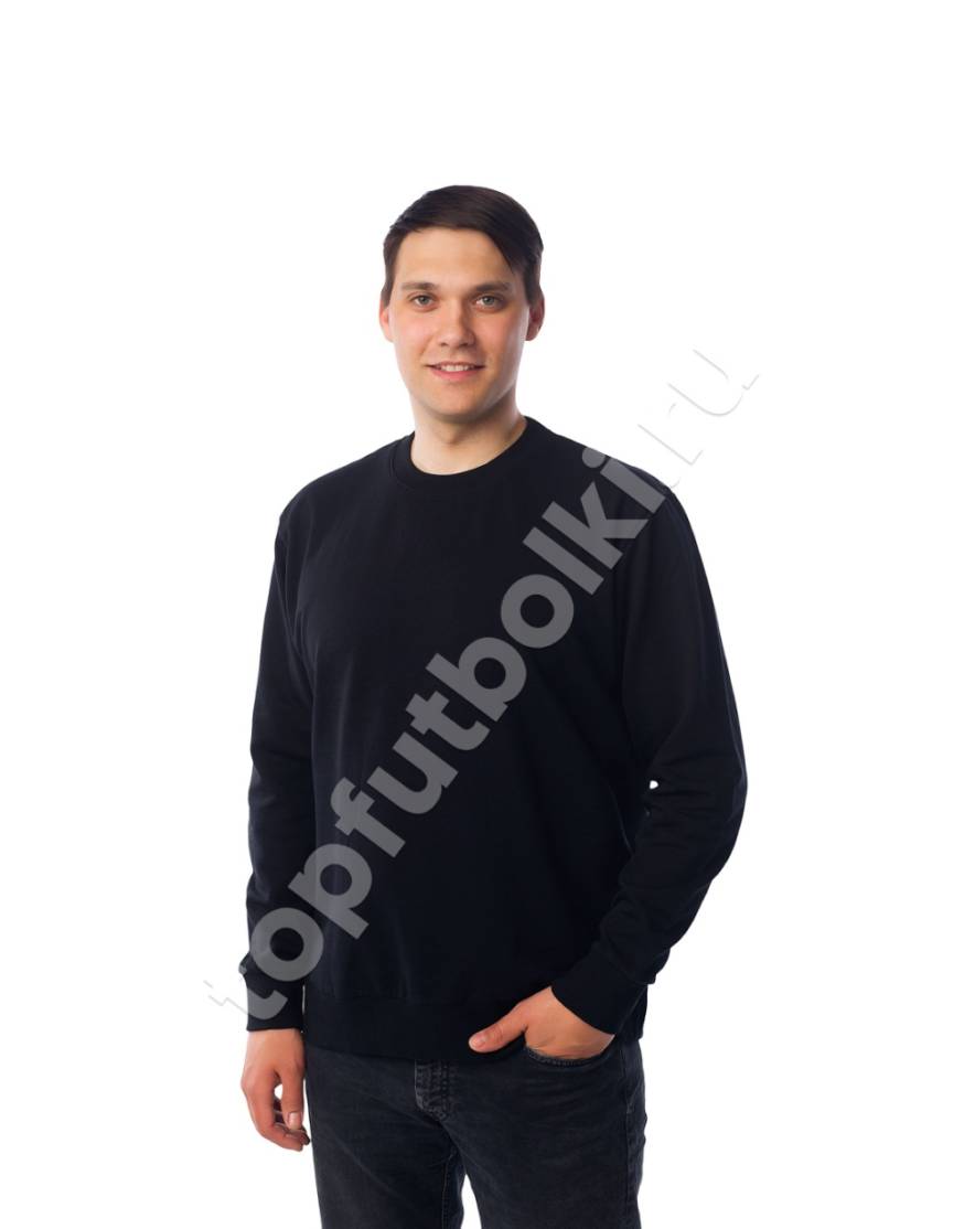 Тёмно-синий свитшот мужской оптом